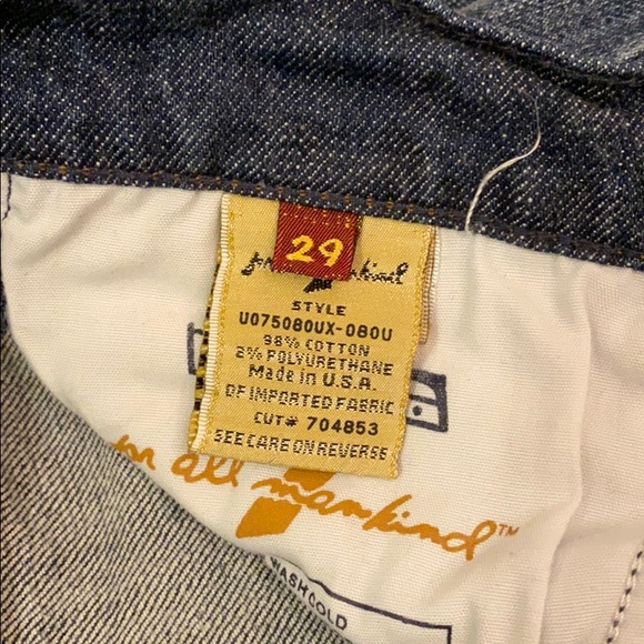 7 for all mankind size 29 Swarovski accent on back - Picture 6 of 7